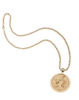JANE WIN GRATITUDE Original Pendant Coin w/18 Grande Rolo Chain