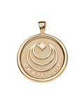 JANE WIN GRATITUDE Original Pendant Coin w/18 Grande Rolo Chain