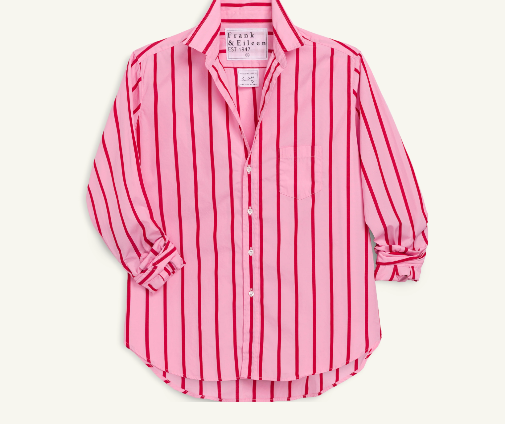 FRANK & EILEEN Eileen Button Up Pink/Red Stripe – Matilda's Life Style