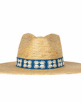 Navy Flora Tile Palm Hat