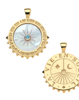 JANE WIN FOREVER La Vie En Soleil Carved Mother of Pearl Stone Pendant
