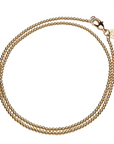 JANE WIN Gold Bead Double Wrap Necklace