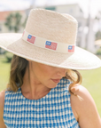 SUNSHINE TIENDA Ivory America Palm Hat