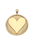 JANE WIN Hearts Find Me Pendant on Adjustable Rolo Chain