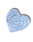 Hand-painted Paisley Heart Claw Hair Clip