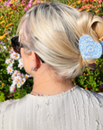 Hand-painted Paisley Heart Claw Hair Clip