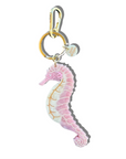Hand-painted Seahorse Bag Charm + Keychain | Eco-Friendly