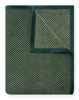 CHAPPYWRAP Harborview Herringbone Forest Green Blanket