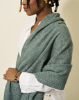 CHAPPYWRAP Bayside Herringbone Evergreen Shawl