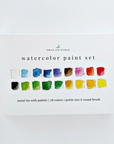 Watercolor Paint Set 18 Colors with Brush