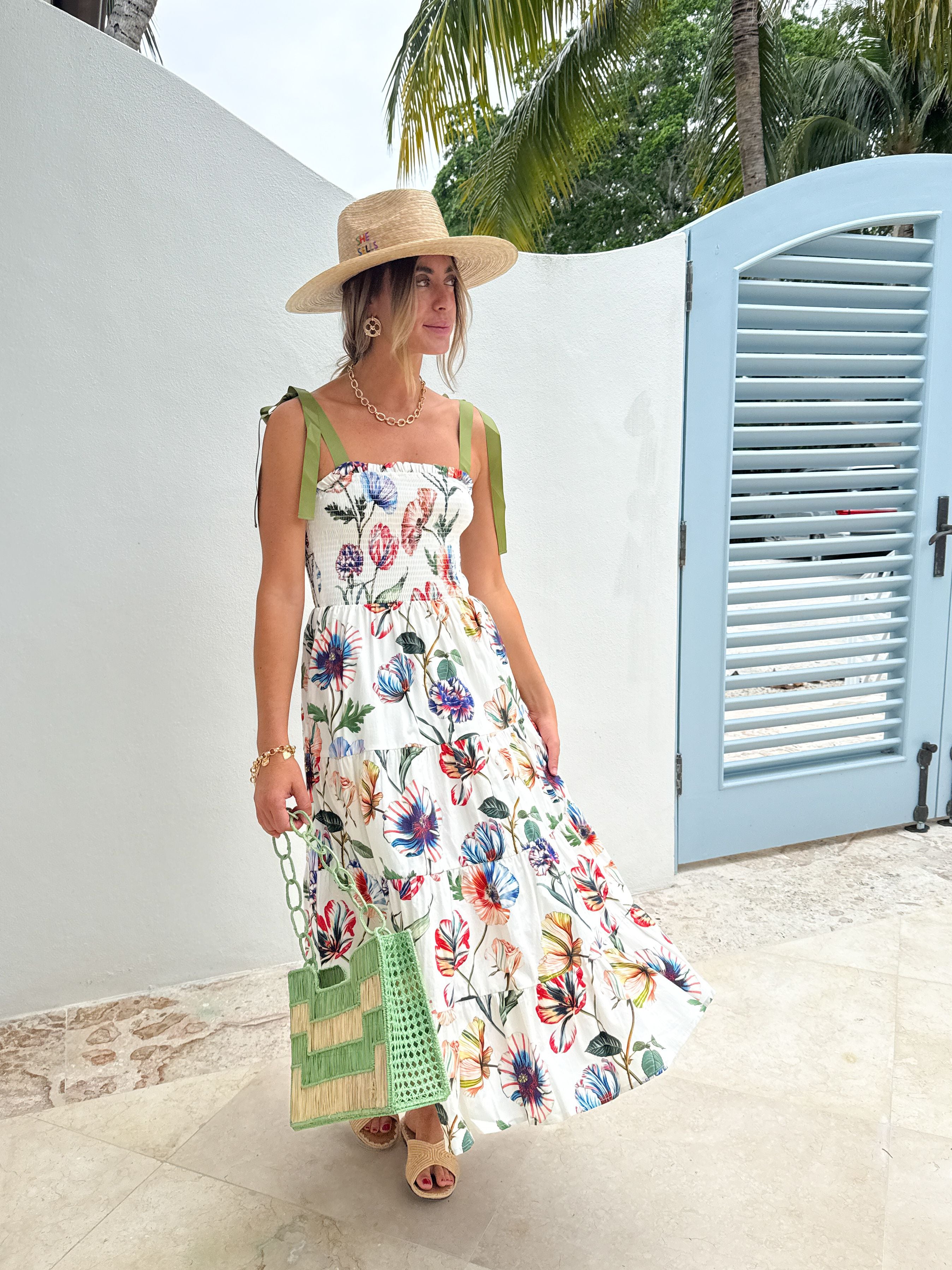 PROSPERINA Aurea Midi Dress Bloom Service