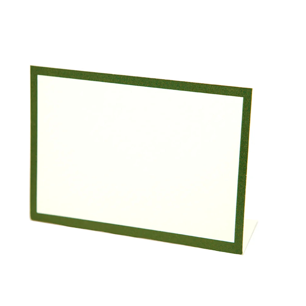 Dark Green Frame Place Card Set/12