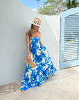 WALKER & WADE Lissy Dress Cobalt Watercolor