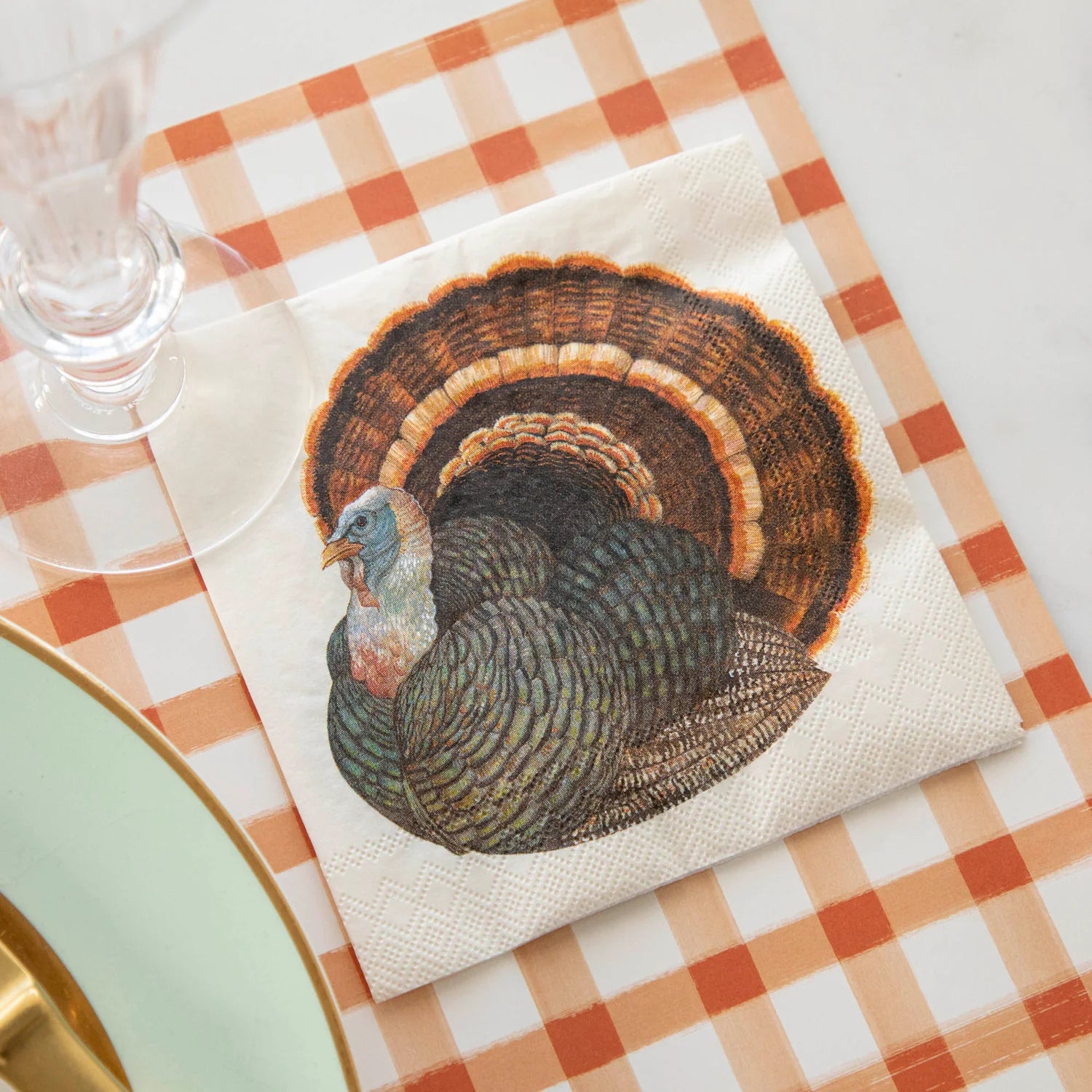 Heritage Turkey Cocktail Napkin