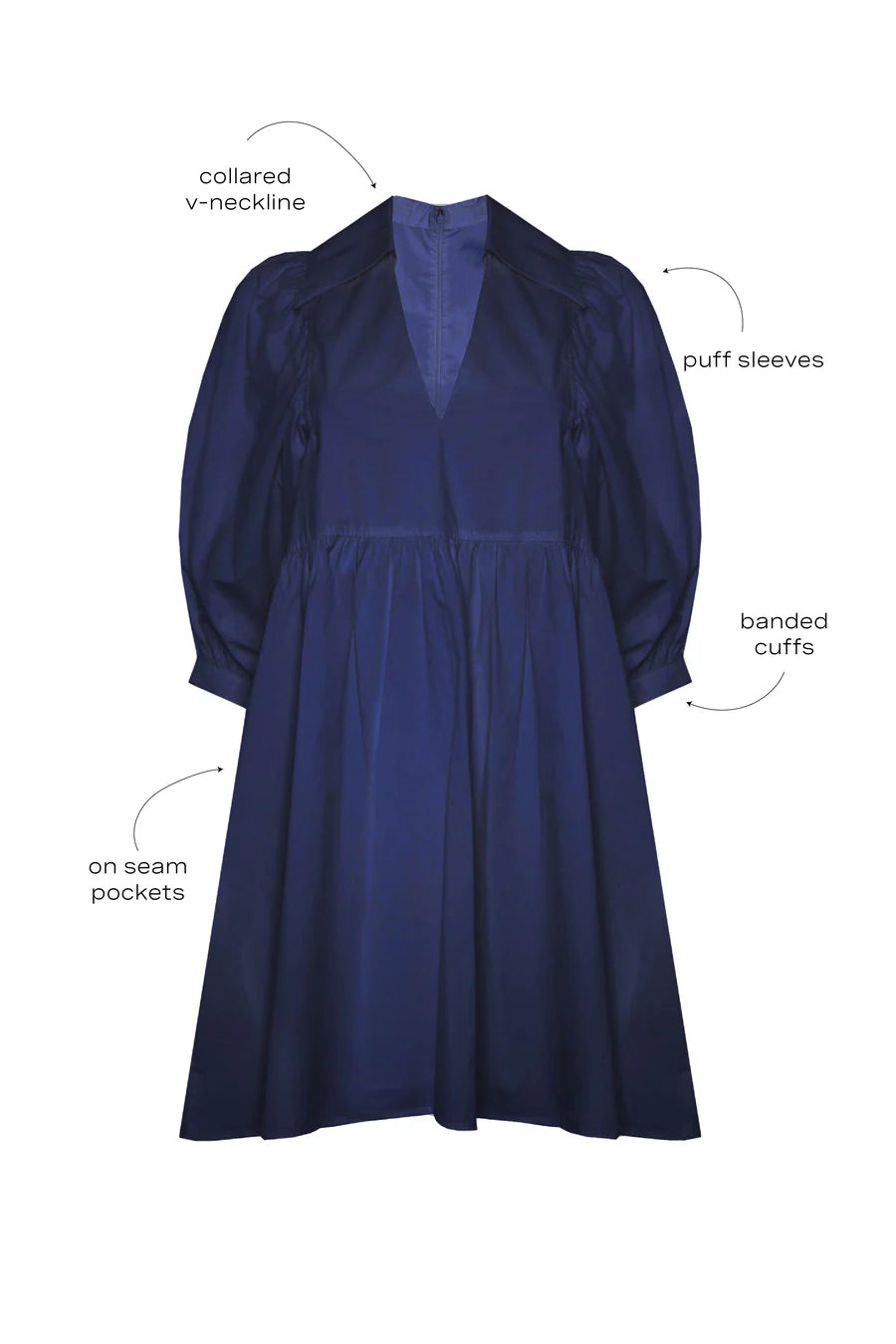 HUNTER BELL Noah Dress Navy