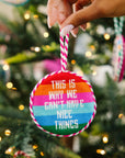 FURBISH STUDIO Needlepoint Ornament Nice Things