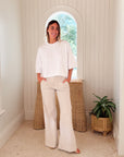FRANK & EILEEN Presley Oversized Tee White