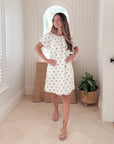NAVYBLEU Palm Beach Dress Polka Dot Green