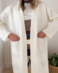 FRAICHE Travel Coat Sweater Ivory