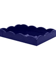 ADDISON ROSS Scallop Tray Navy 11x8