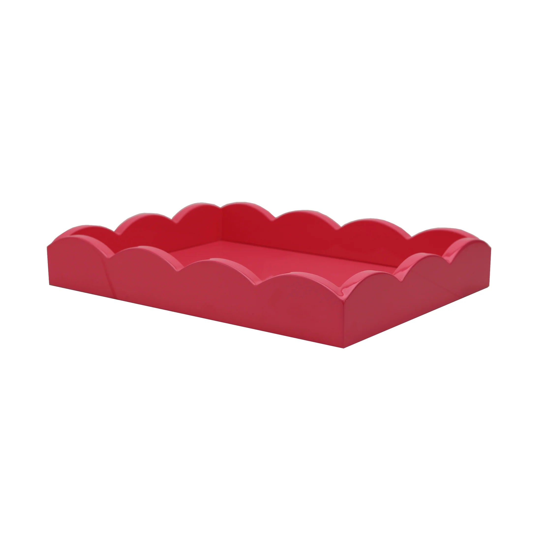 ADDISON ROSS Scallop Tray Watermelon 11x8