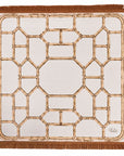The Veranda Mahjong Mat-Bamboo Neutral with Fringe