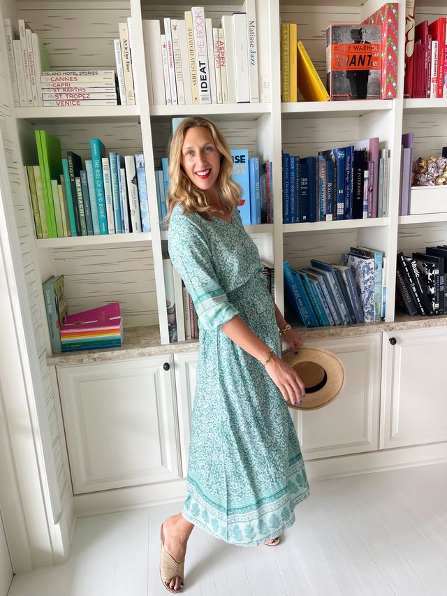 FINAL SALE WALKER & WADE Kelsey Maxi Dress Seafoam