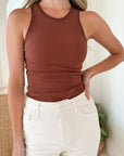 KIVARI Tallulah Tank Top Chocolate