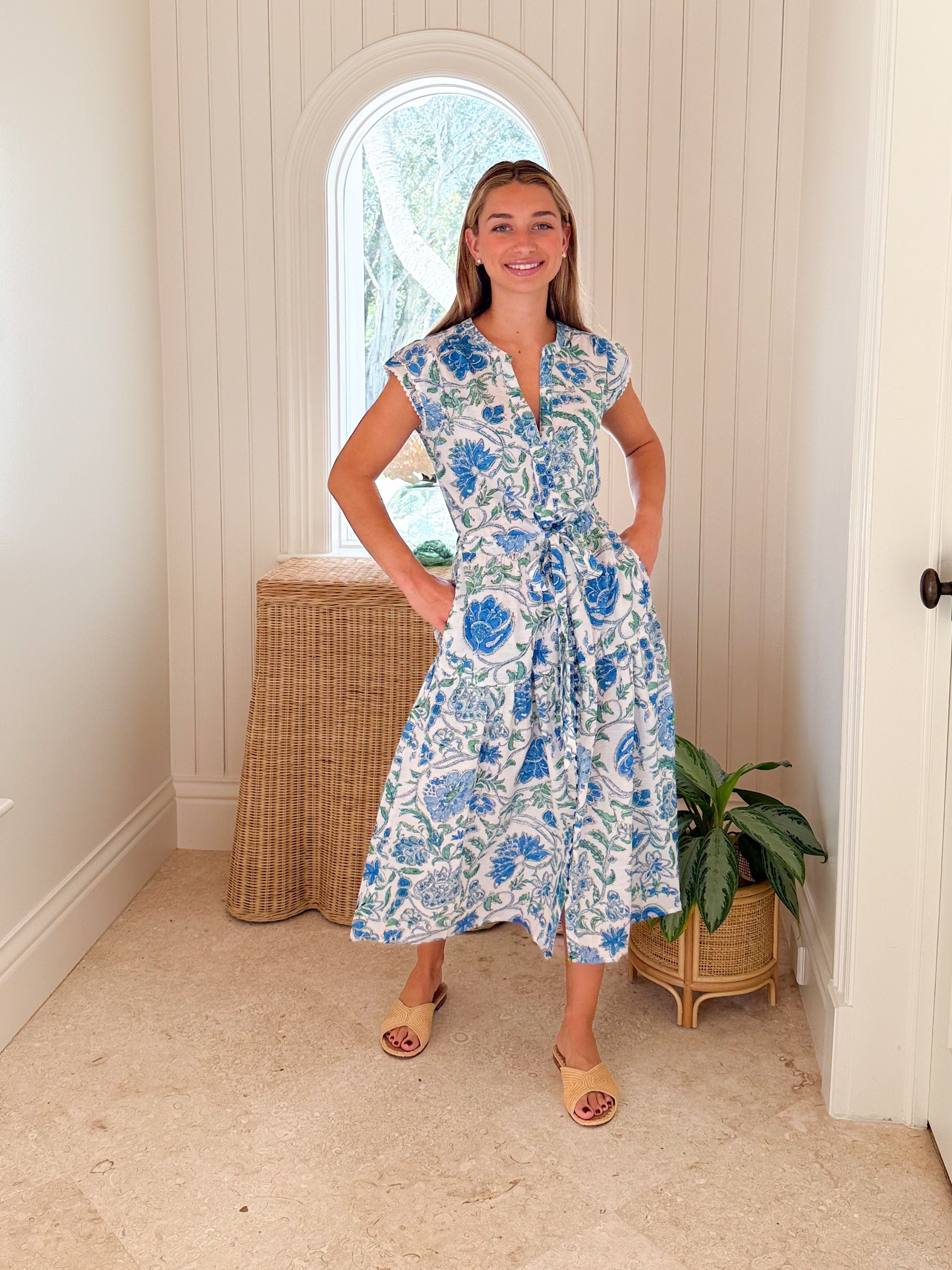LOLA AUSTRALIA Daisy Boo Midi Dress Julie Grey