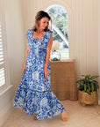 RO'S GARDEN Floss Maxi Dress Laika Blue