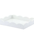 ADDISON ROSS Scallop Tray White 11x8