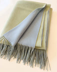 Double Face Classic Woven Throw Sea Glass