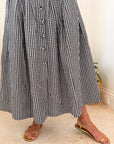 HUNTER BELL Eva Skirt Black/White Seersucker Gingham