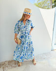 LOLA AUSTRALIA Austen Midi Dress Julie Grey