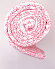 DANA SMALL DESIGNS Flower Row Quilt Pink Lotus