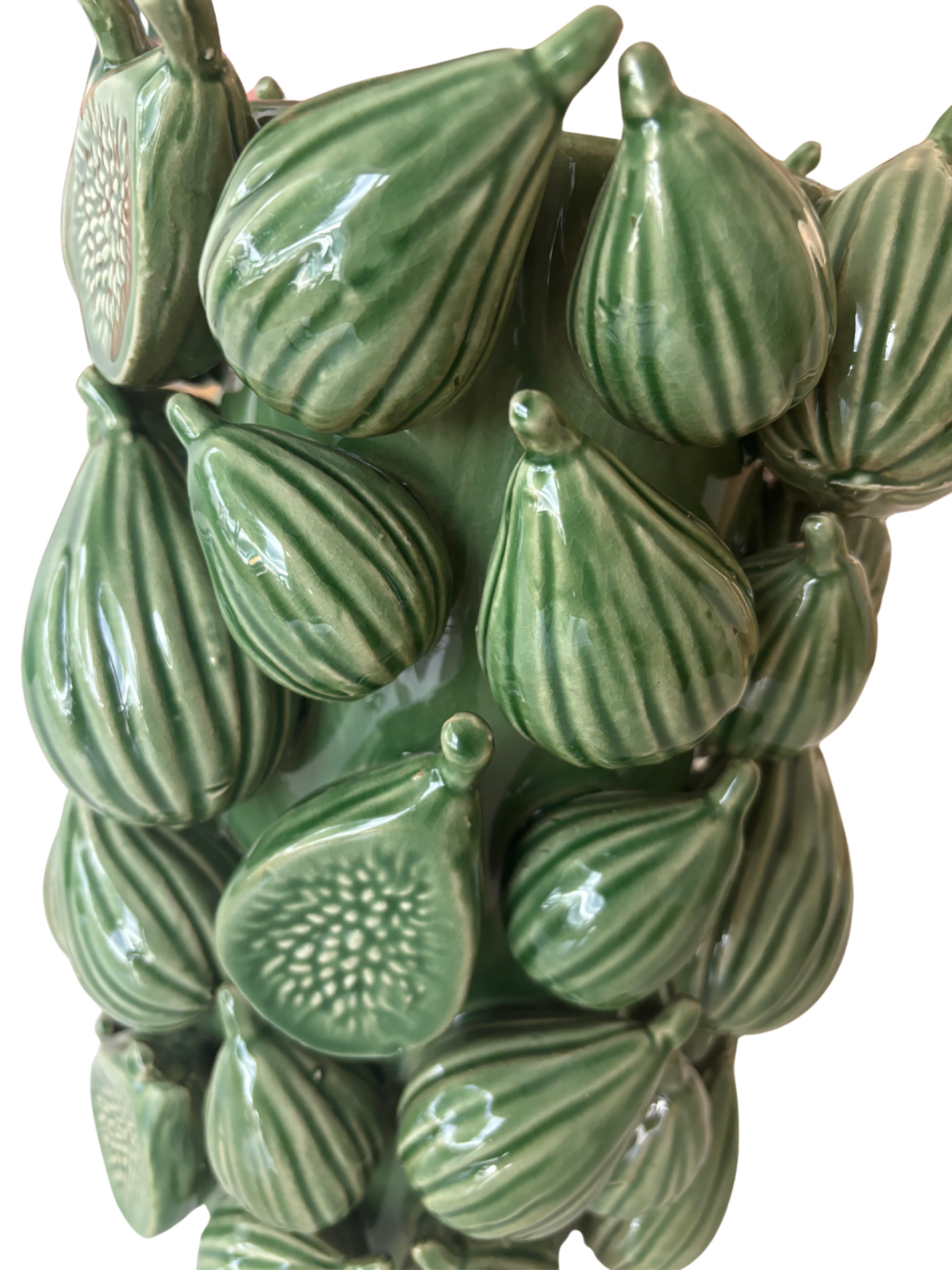 Medium Green Fruit Vase