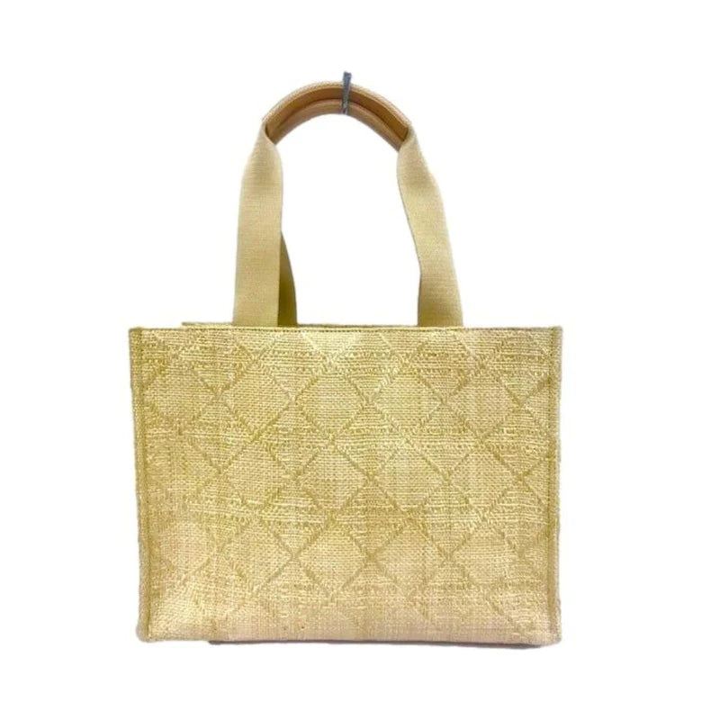 Luxe Bali Straw Tote Cane Sand