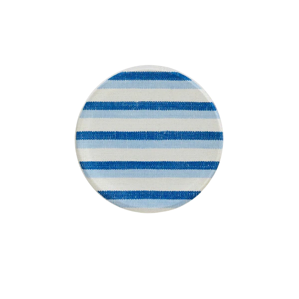 Bonham Blue Stripe Coaster-Set/4