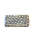 Tasting Tray Wicker Cobalt