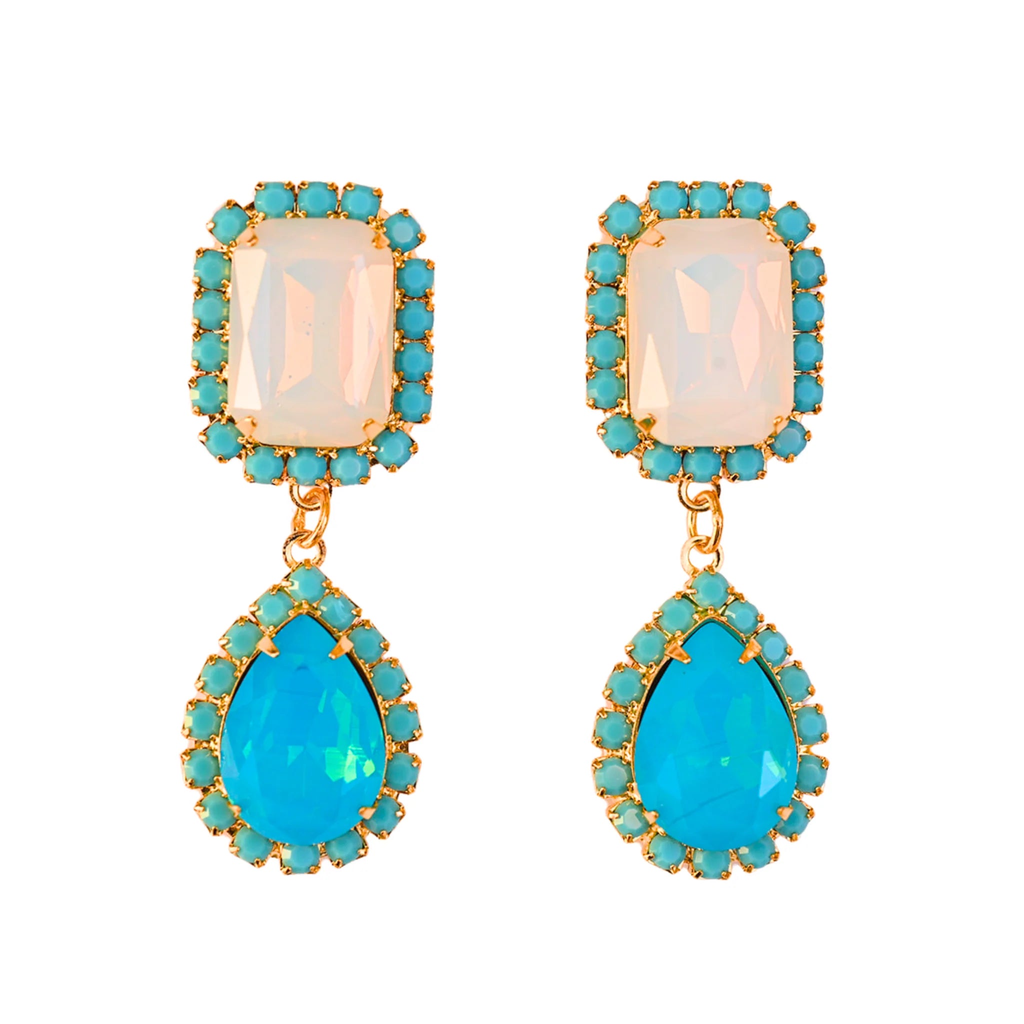 Jewel Drop Neon Opal and Ocean Blue
