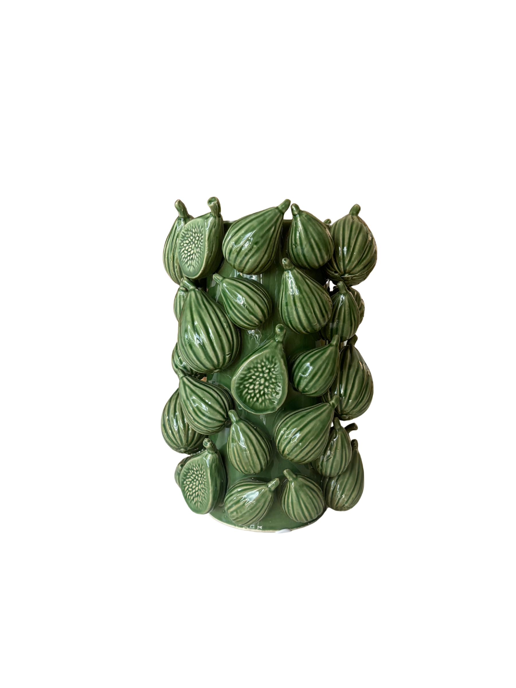 Medium Green Fruit Vase