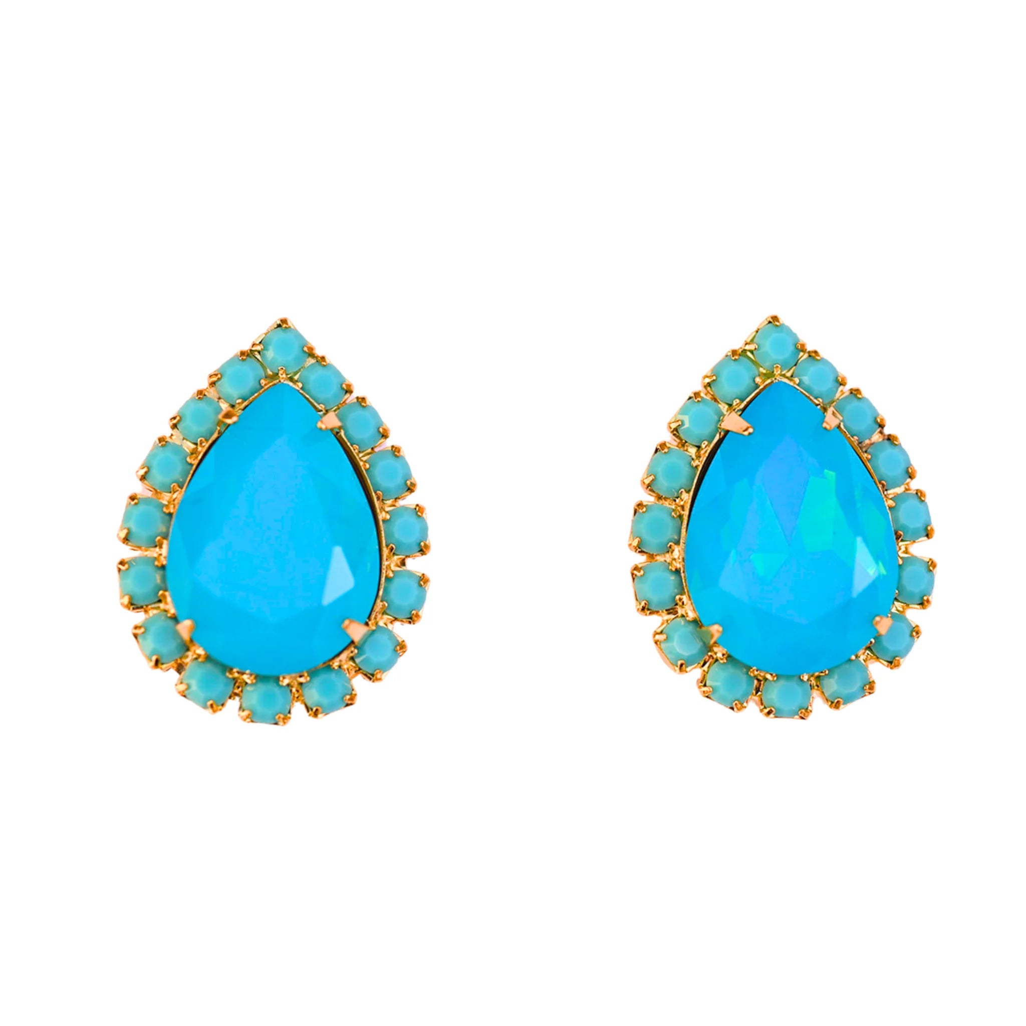 Pink Reef Pear Stud Ocean