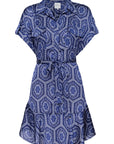 FINAL SALE MISA Vienna Dress Lapis Tile