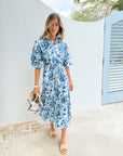 CARA CARA Hutton Dress Berries Egret