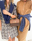 FRANK & EILEEN Rory Maxi Shirtdress Camel Corduroy