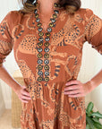 SHERIDAN FRENCH Abigail Dress Pecan Lynx