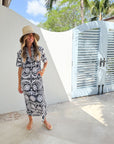 SHERIDAN FRENCH Reese Dress Onyx Jardin