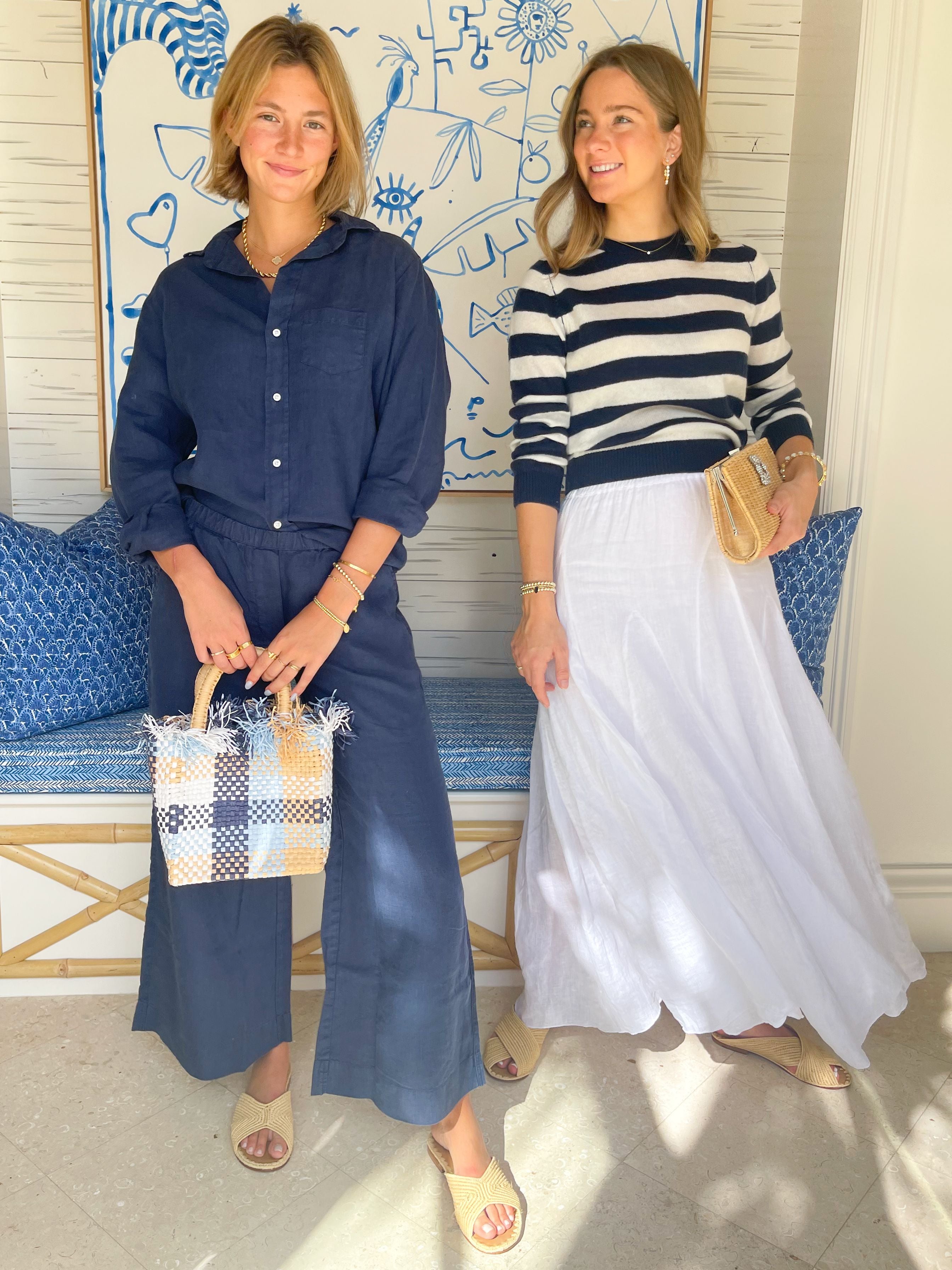 FRANK & EILEEN Maisie Pant Navy