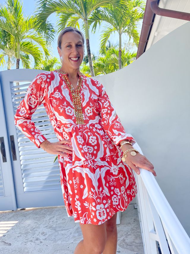 FINAL SALE SHERIDAN FRENCH Abigail Dress Pumpkin Brocade