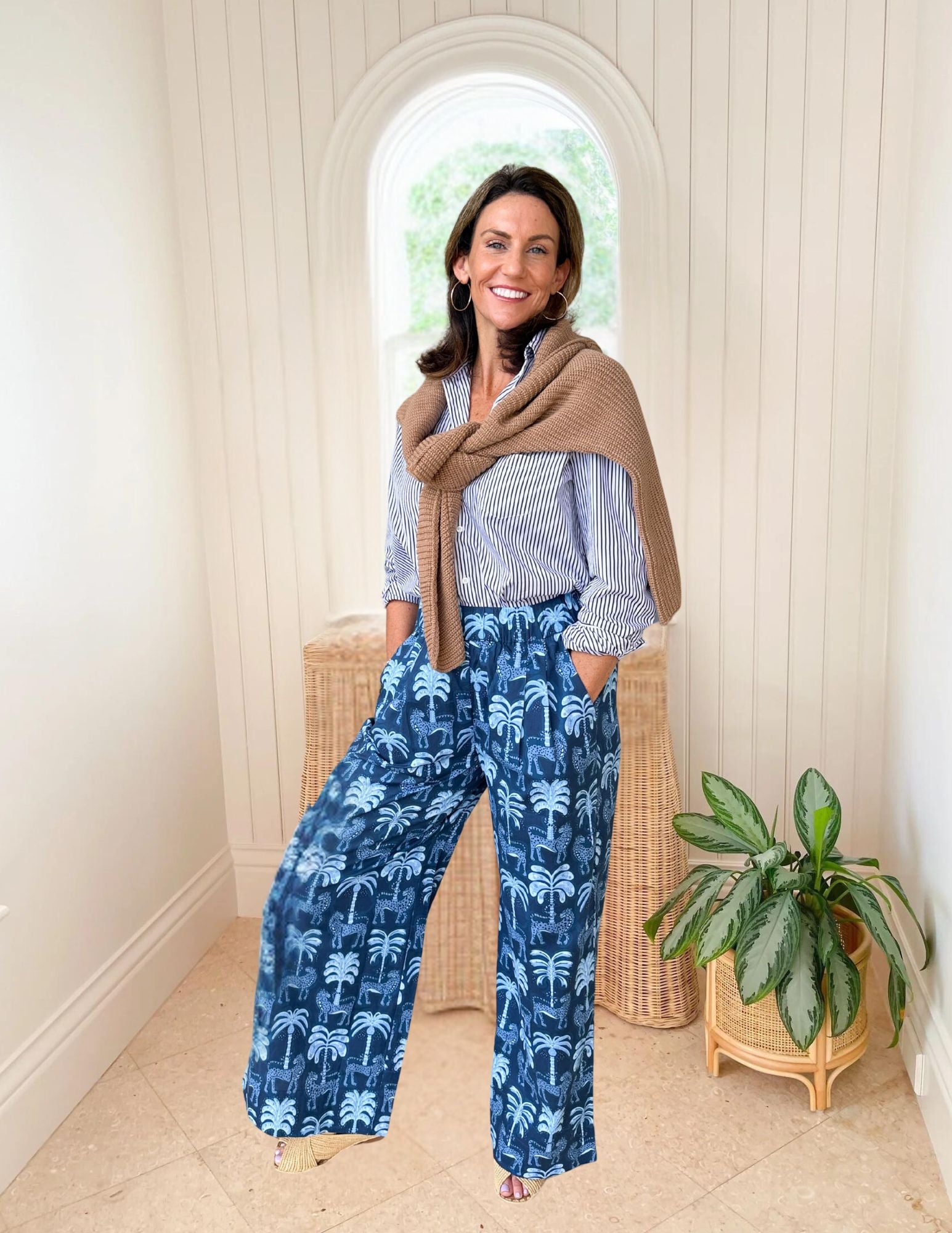 SHERIDAN FRENCH Quinn Pant Lapis Rainforest